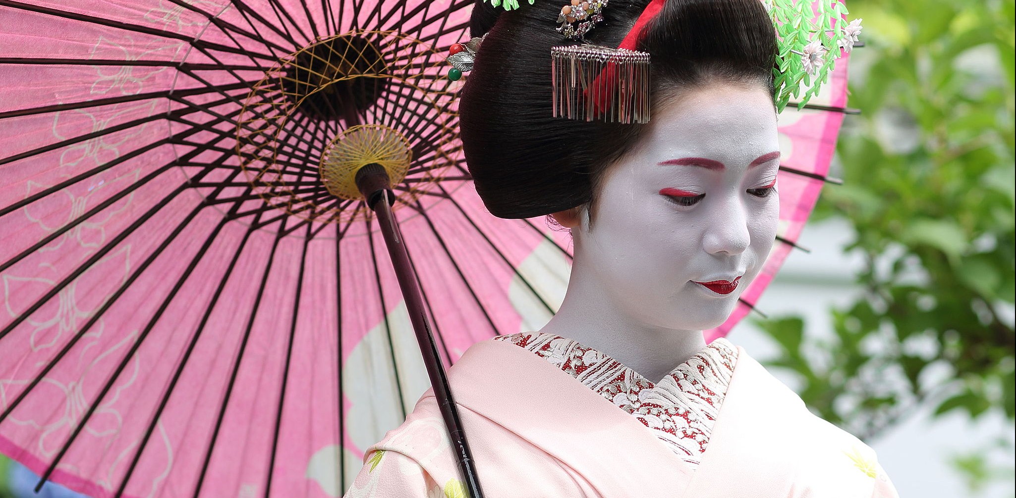 maiko, temple, Japan, geisha